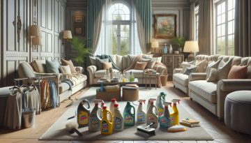 Upholstery cleaning products