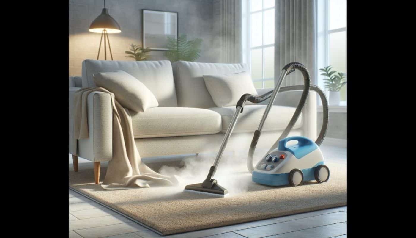 Upholstery steam cleaning