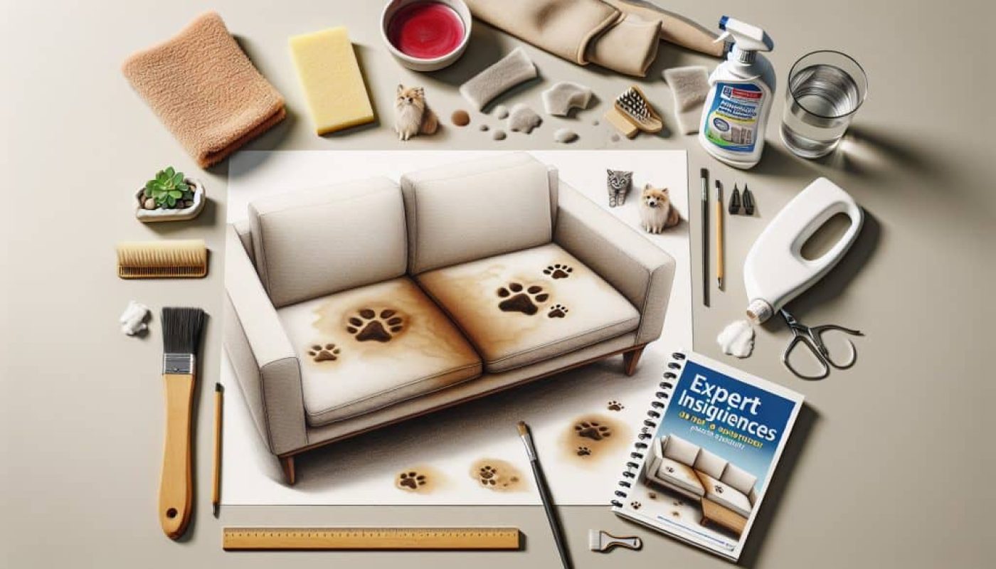 Pet stain upholstery cleaning